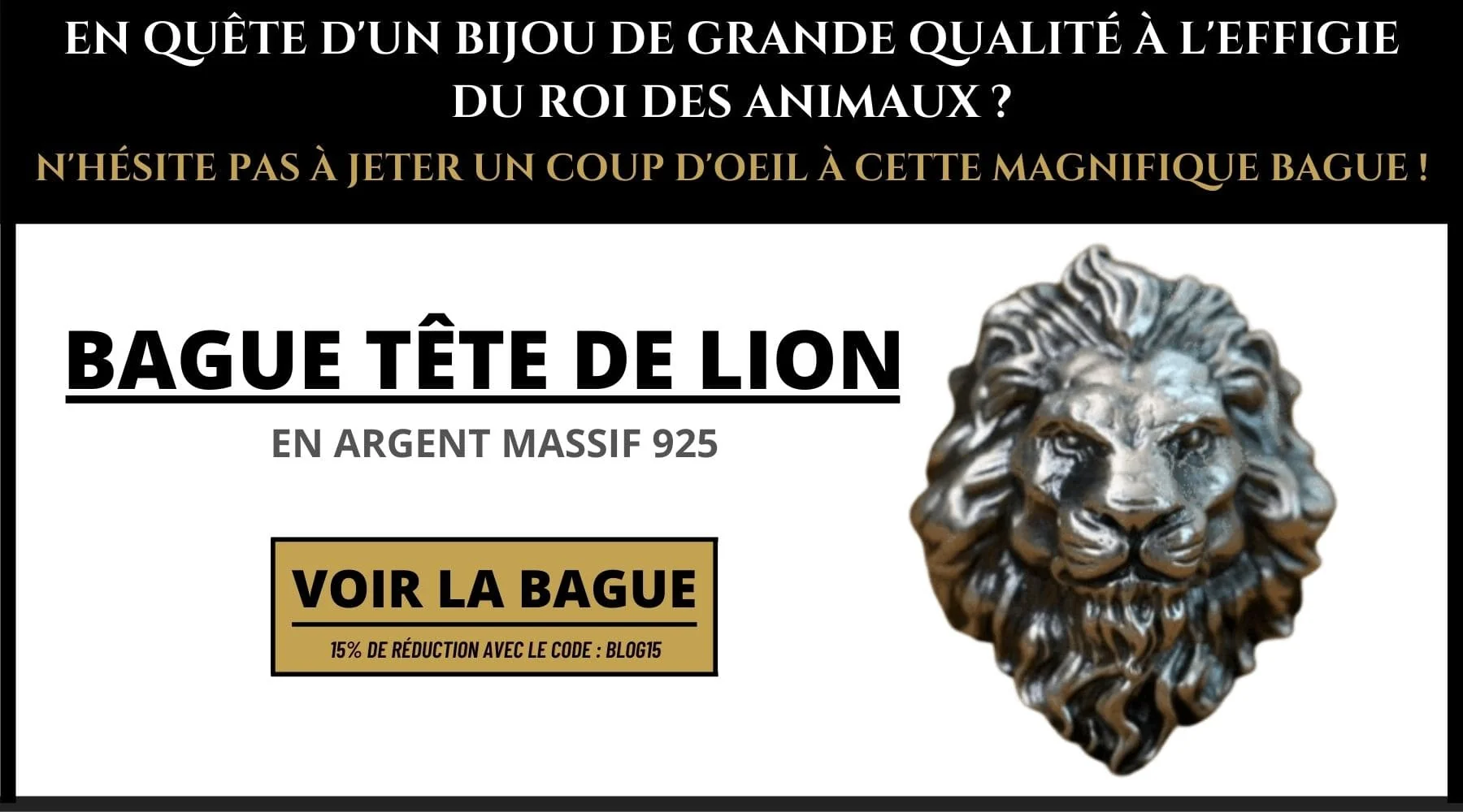 Bague Tête de Lion