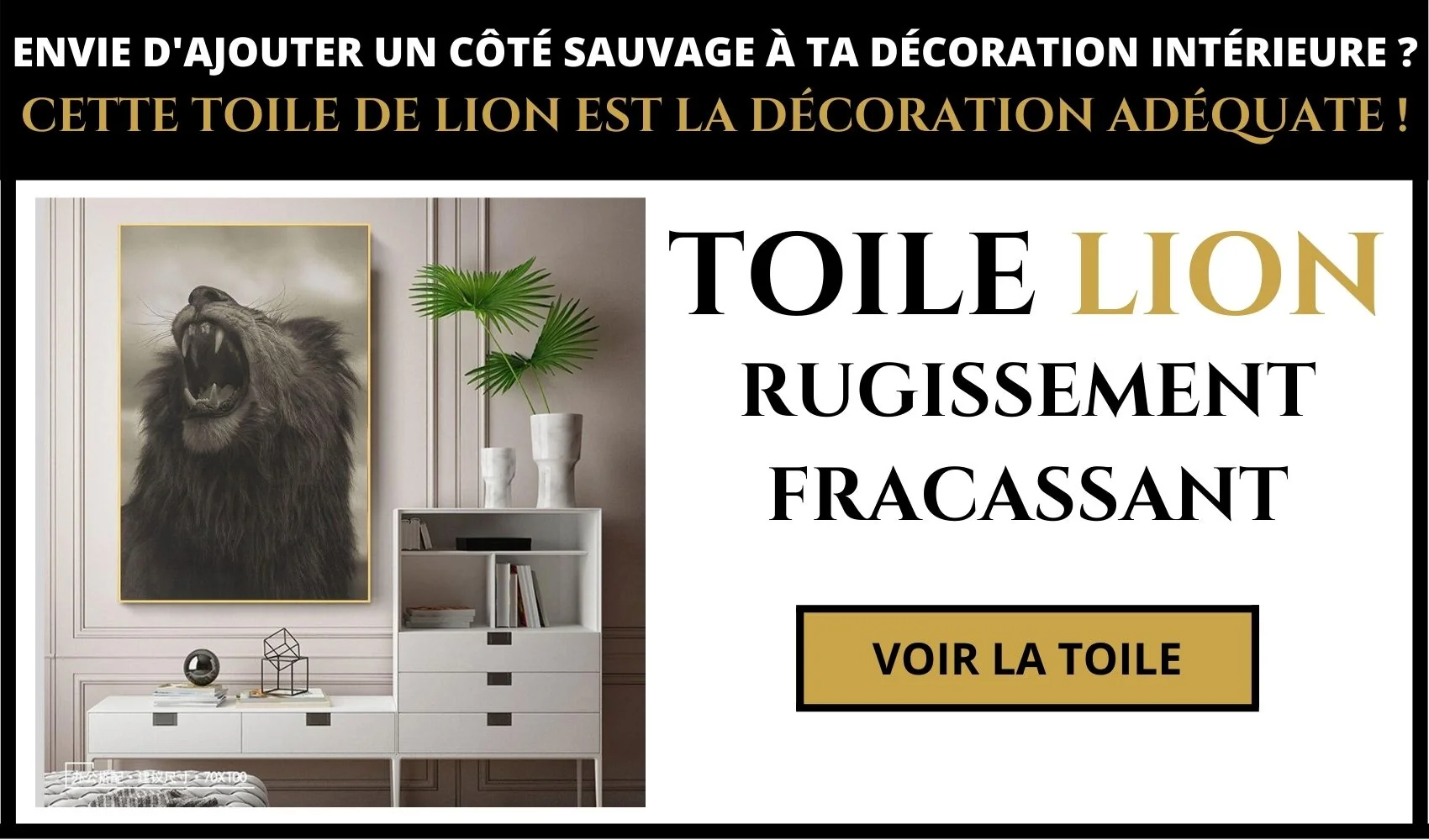 Toile lion