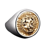 Bague Tête de Lion Soleil