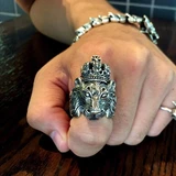 Bague homme Tete de Lion Grand Duc